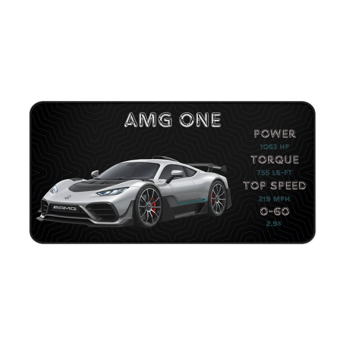AMG One Desk Mat | Car Enthusiast Gift | Stylish Gaming Mouse Pad | Office Decor | Auto Racing Home Office Essentials