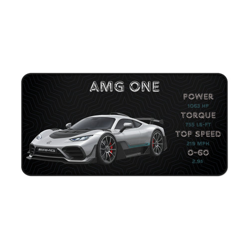 AMG One Desk Mat | Car Enthusiast Gift | Stylish Gaming Mouse Pad | Office Decor | Auto Racing Home Office Essentials