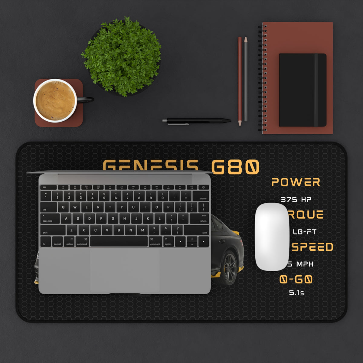 Genesis G80 Car Desk Mat | Decoration Mat | Mouse Pad