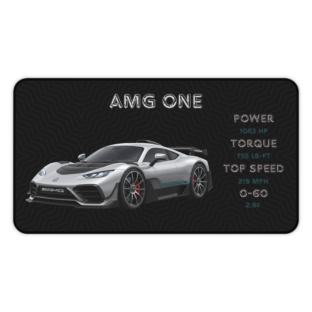 AMG One Desk Mat | Car Enthusiast Gift | Stylish Gaming Mouse Pad | Office Decor | Auto Racing Home Office Essentials