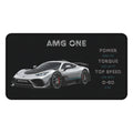 AMG One Desk Mat | Car Enthusiast Gift | Stylish Gaming Mouse Pad | Office Decor | Auto Racing Home Office Essentials