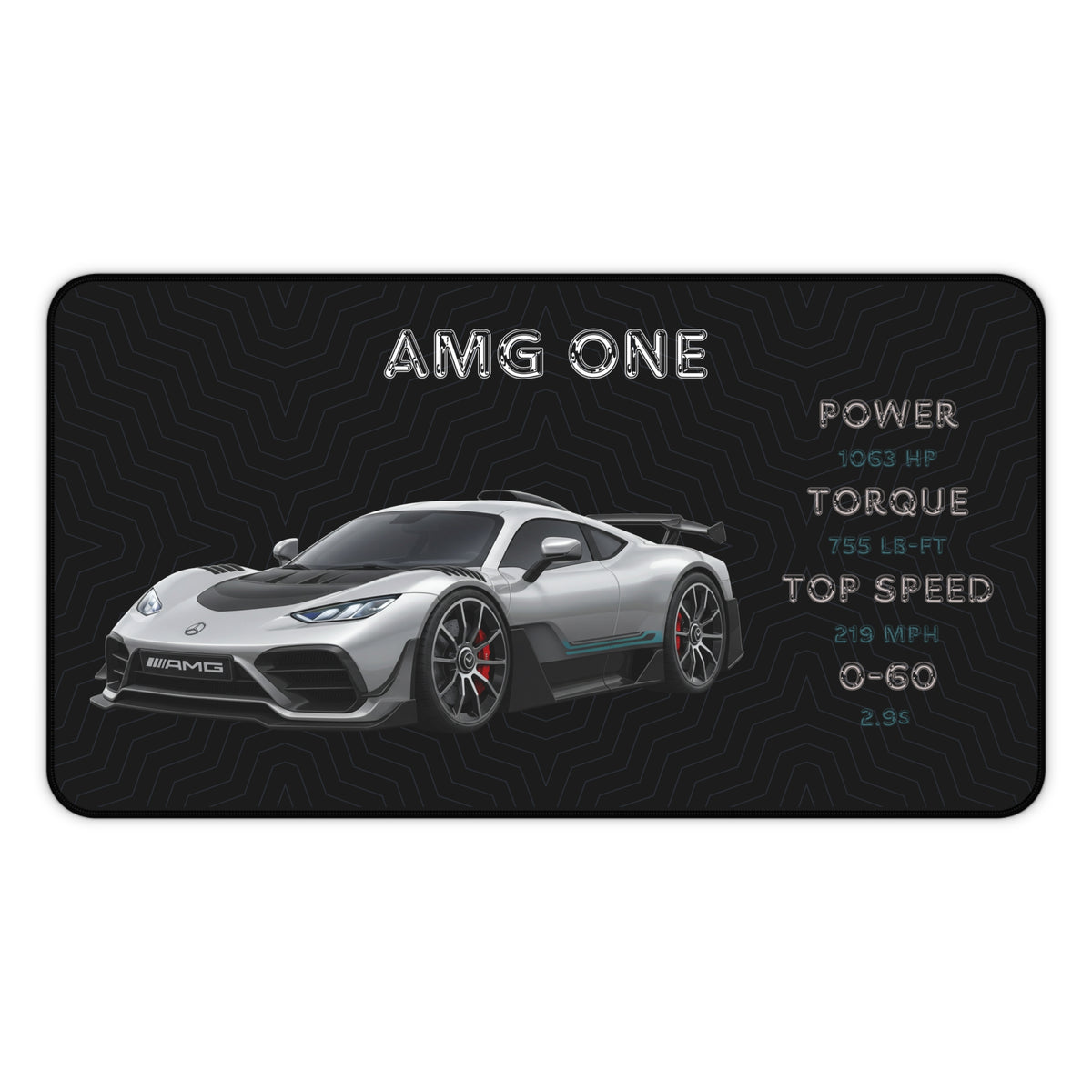 AMG One Desk Mat | Car Enthusiast Gift | Stylish Gaming Mouse Pad | Office Decor | Auto Racing Home Office Essentials