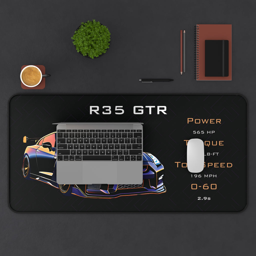 GTR R35 Desk Mat | Car Enthusiast Mouse Pad | Gamer Mouse Pad