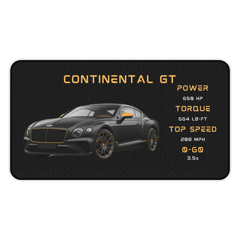 Continental GT Desk Mat | Racing Car Illustration, Gaming Mouse Pad