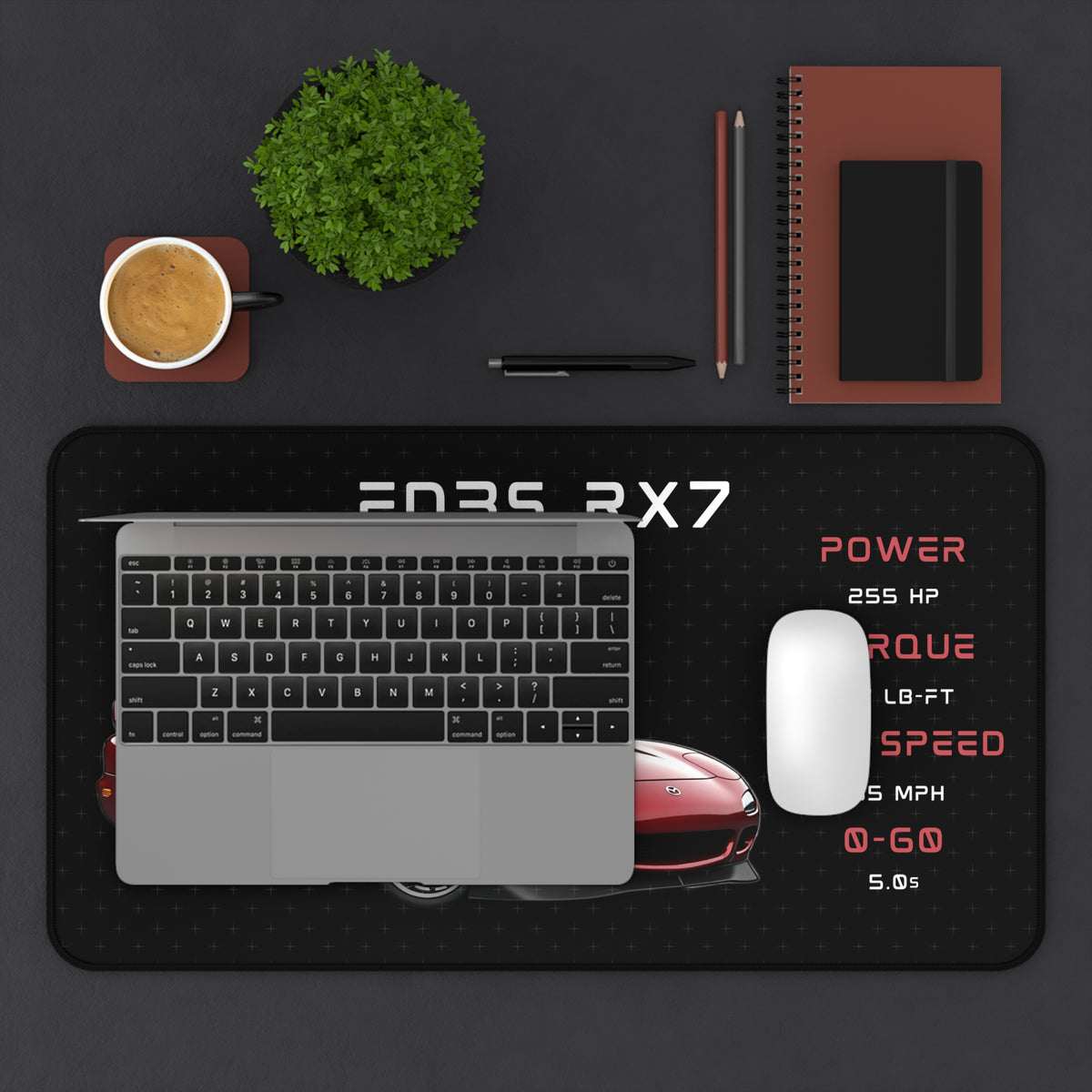 Rx7 Fd3s Desk Mat | Mouse Pad for Car Enthusiasts