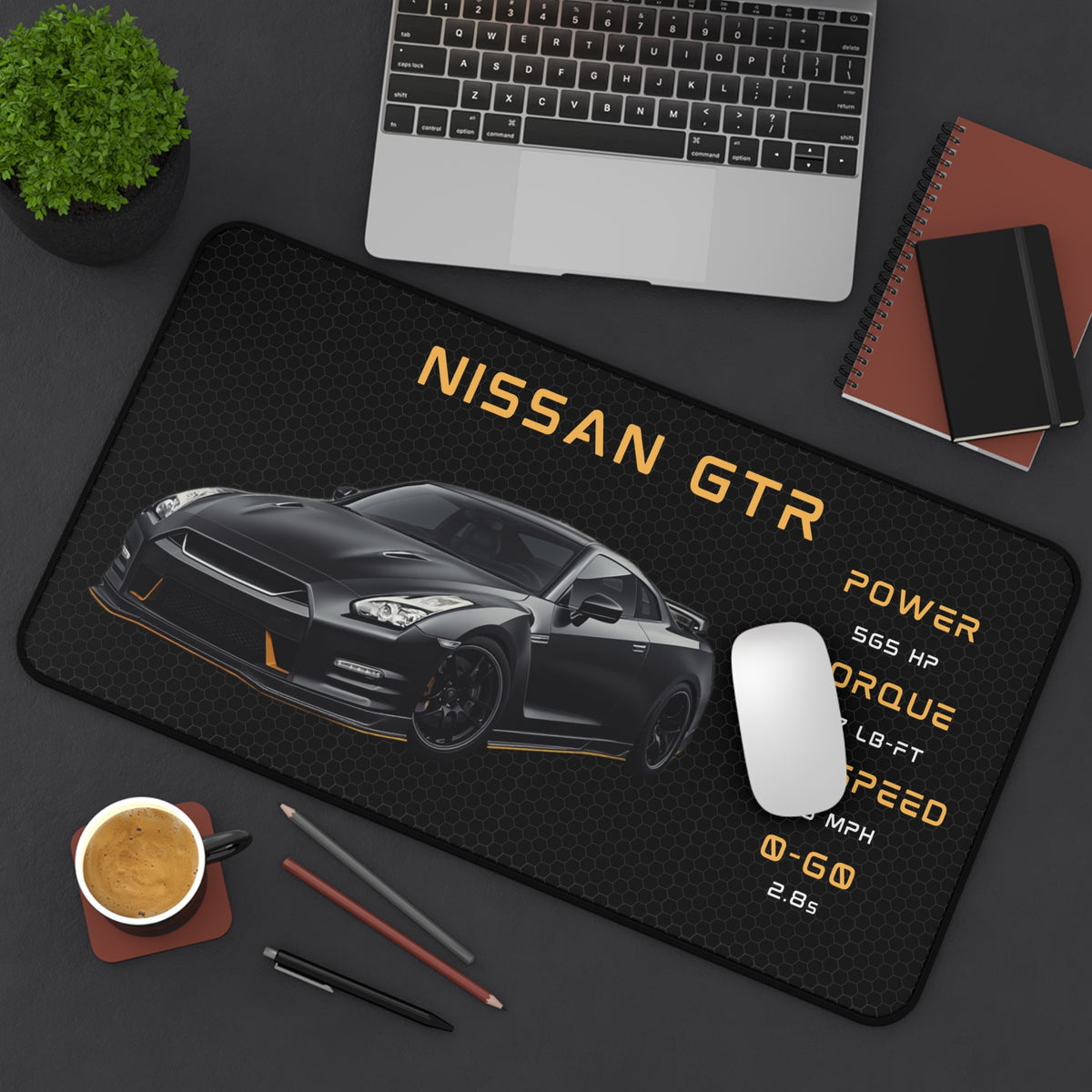 Nissan GTR Racing Graphic Desk Mat | Car Mousepad, Gamer Desk Pad