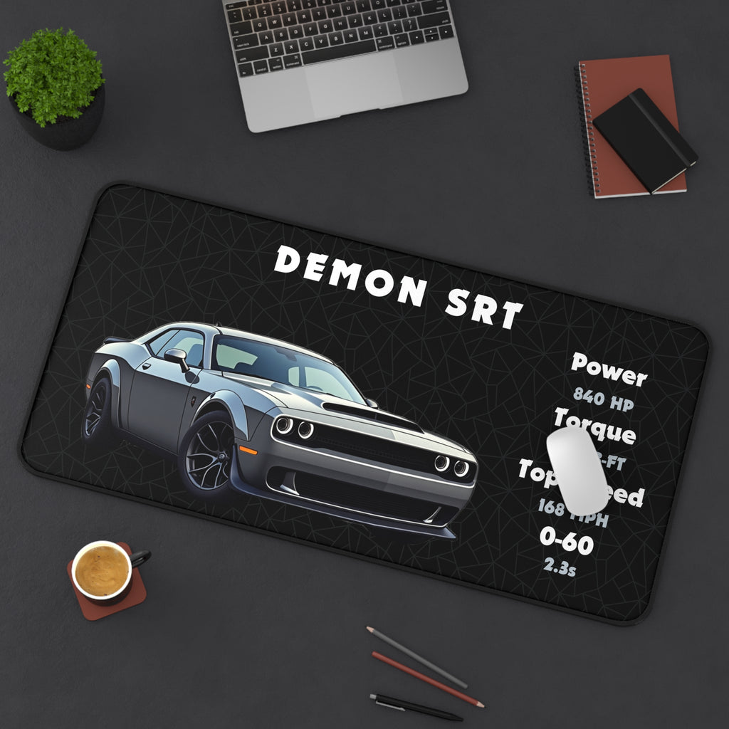 Demon SRT | Desk Accessories, Mouse Pad, Desk Organizer | Gift for Car Enthusiasts and Gamers