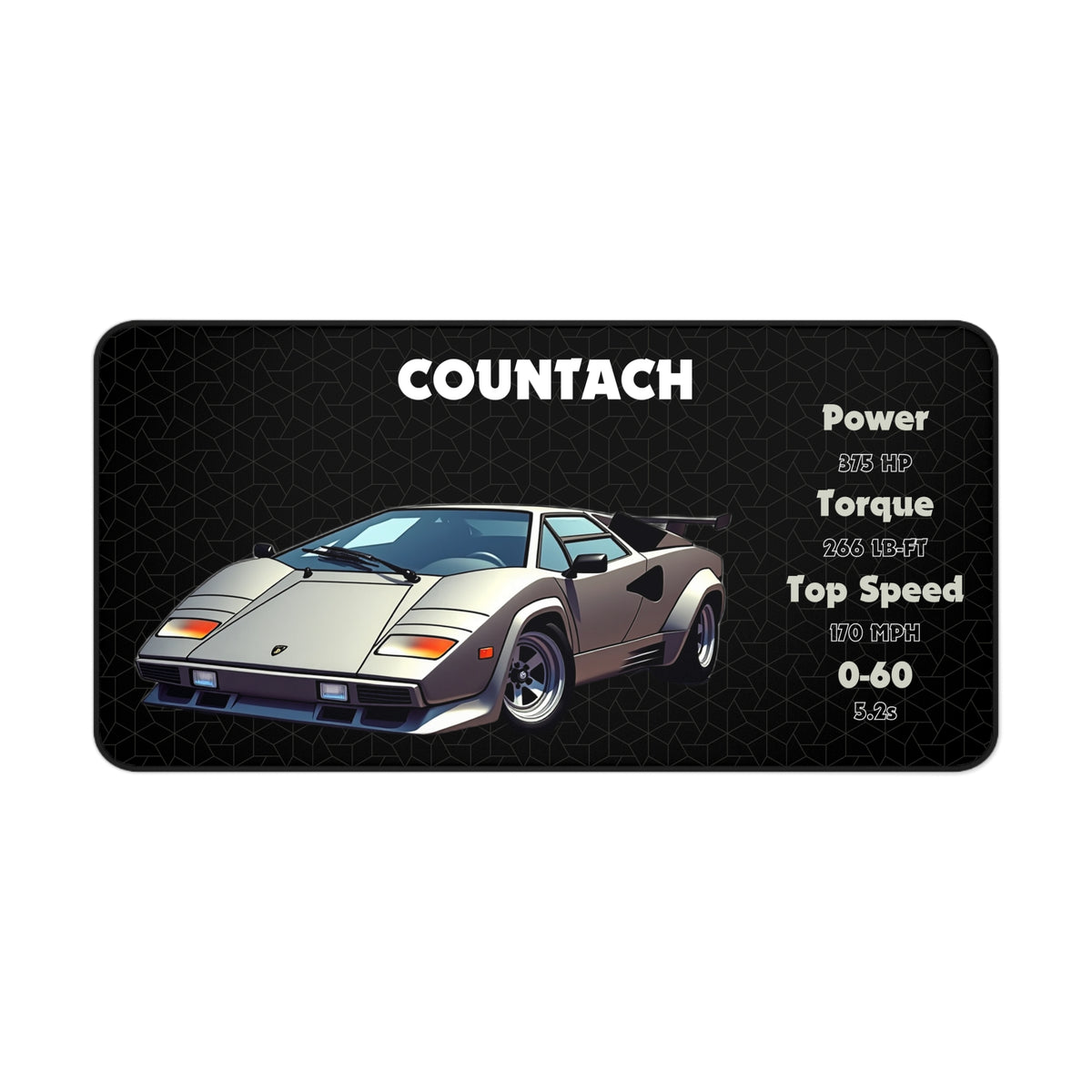 Countach Mouse Pad | Car Lover Mouse Pad | Supercar Gamer Desk Mat