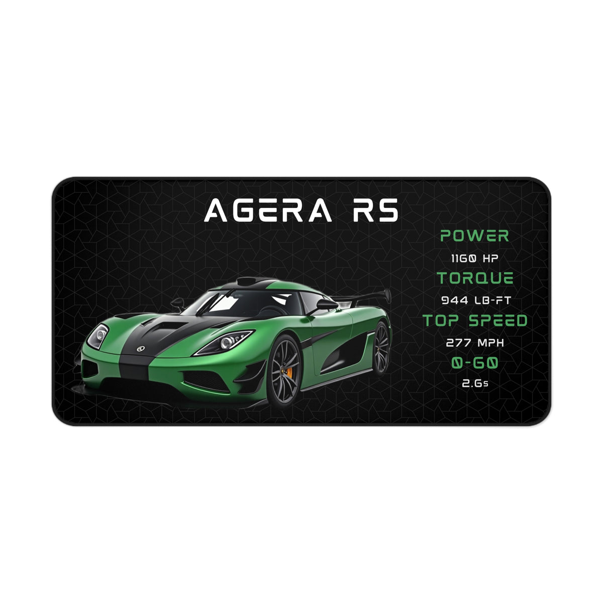 Agera RS Mouse Pad | Car Lover Mouse Pad | Supercar Gamer Desk Mat
