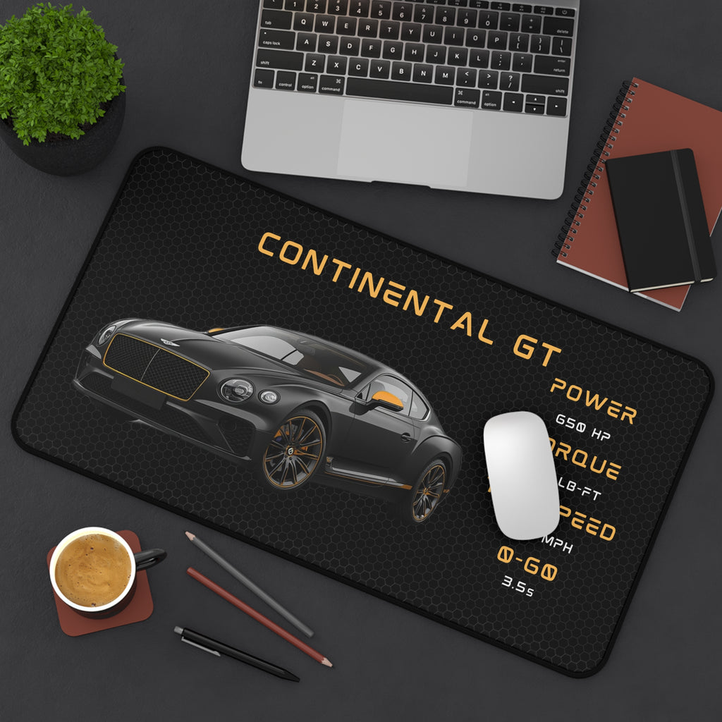Continental GT Desk Mat | Racing Car Illustration, Gaming Mouse Pad