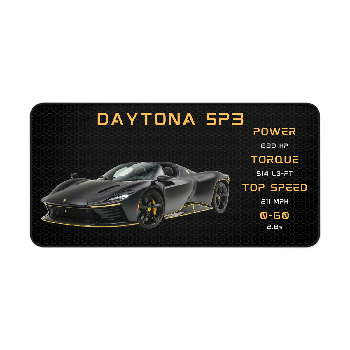Ferrari Daytona SP3 Desk Mat | Racing Car Mouse Pad, Automotive Desk Mat