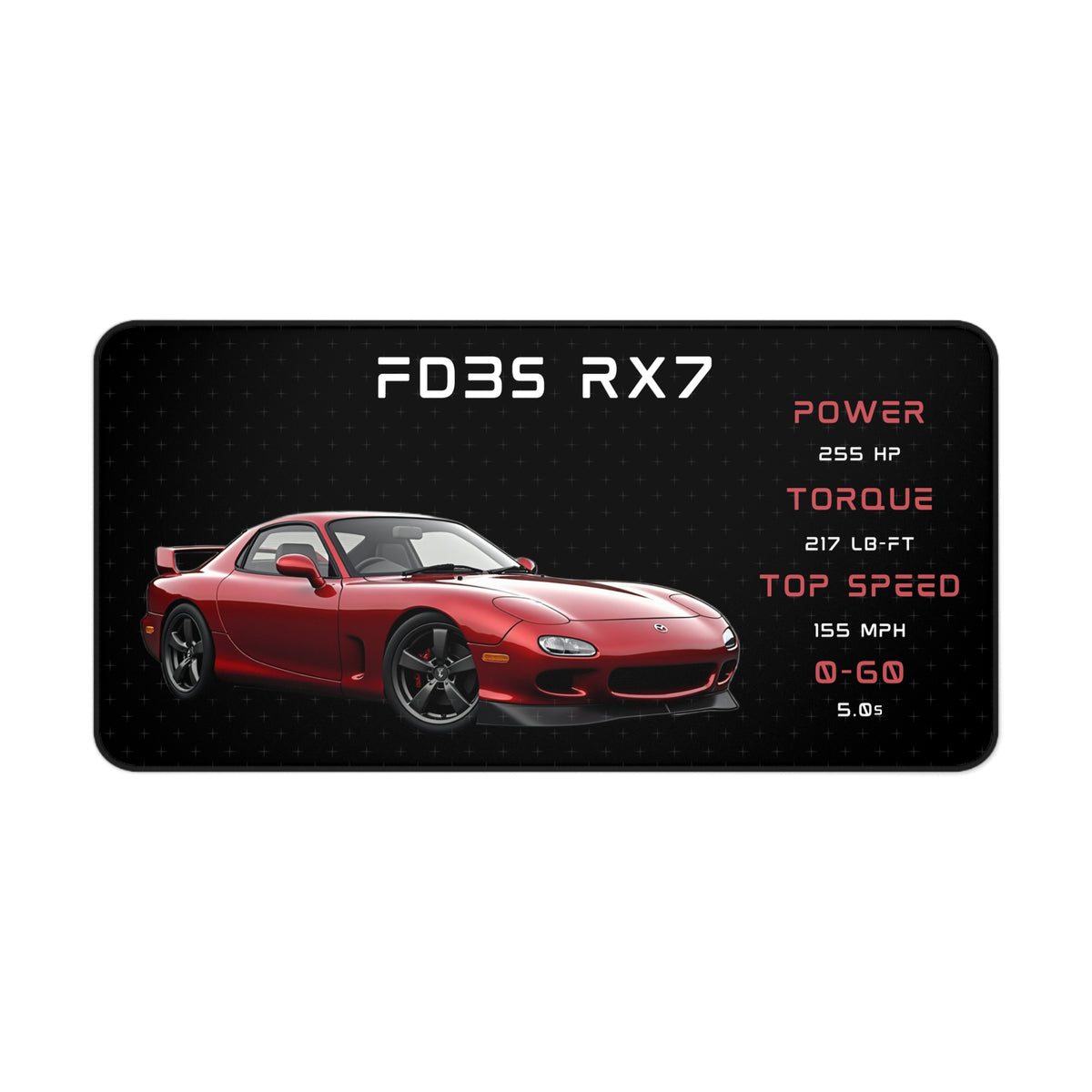 Rx7 Fd3s Desk Mat | Mouse Pad for Car Enthusiasts