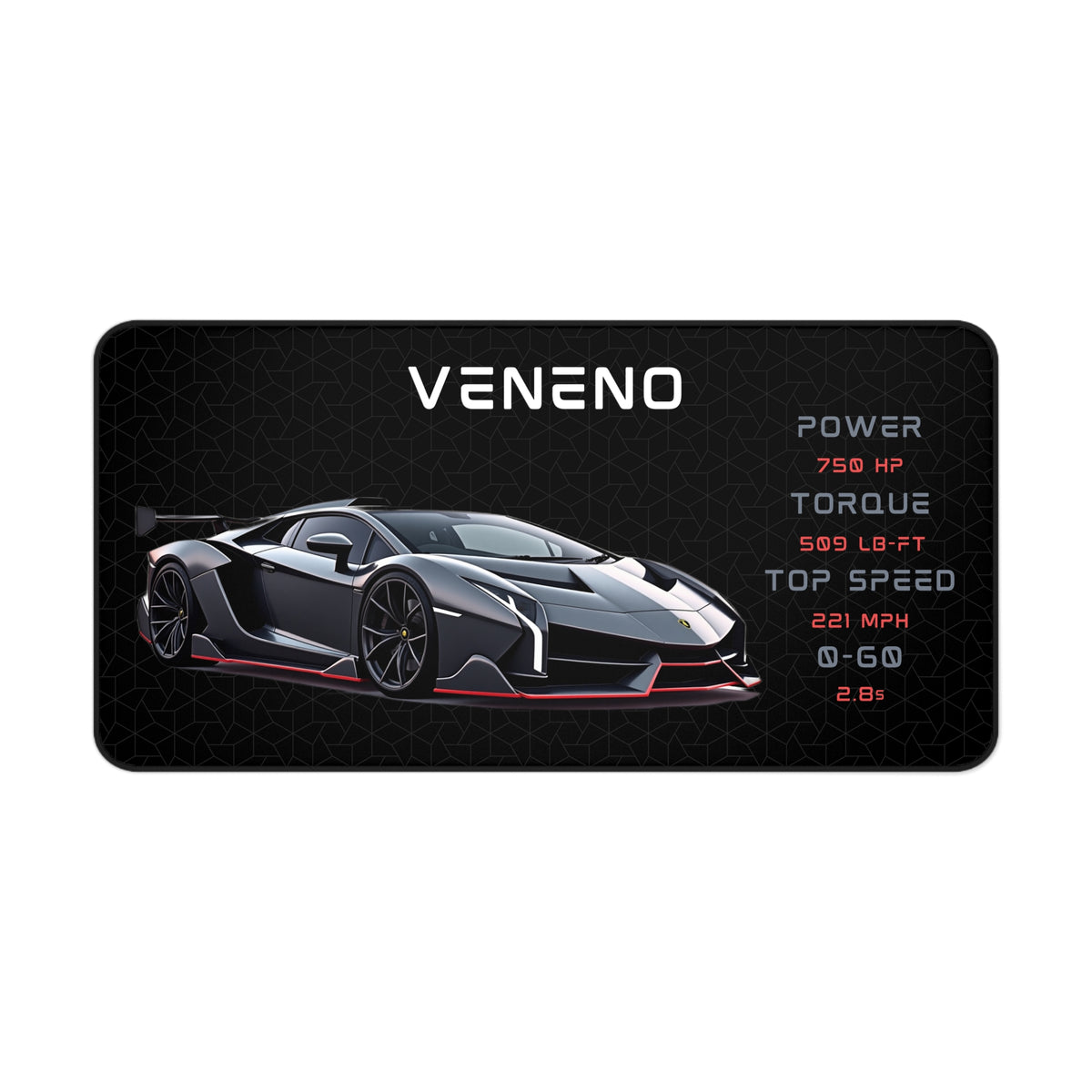 Veneno Mouse Pad | Car Lover Mouse Pad | Gamer Desk Mat