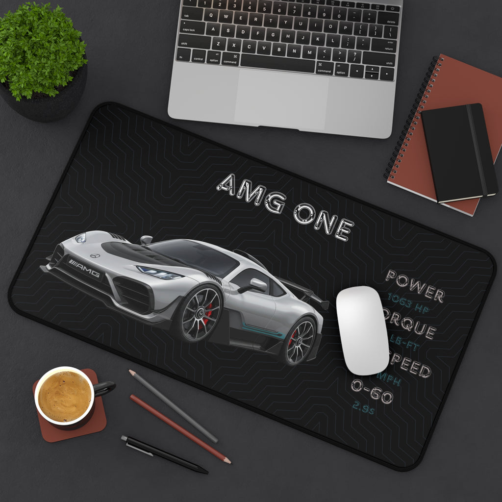 AMG One Desk Mat | Car Enthusiast Gift | Stylish Gaming Mouse Pad | Office Decor | Auto Racing Home Office Essentials