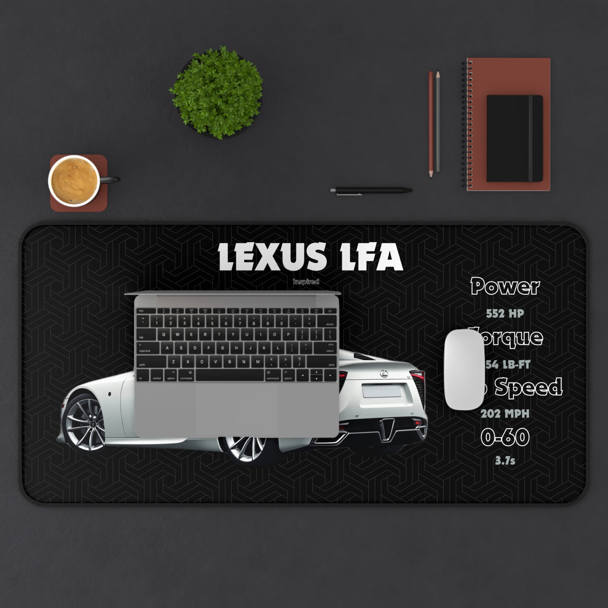 LFA Car Mousepad | Gaming Desk Mat, Gaming and Office Accessory