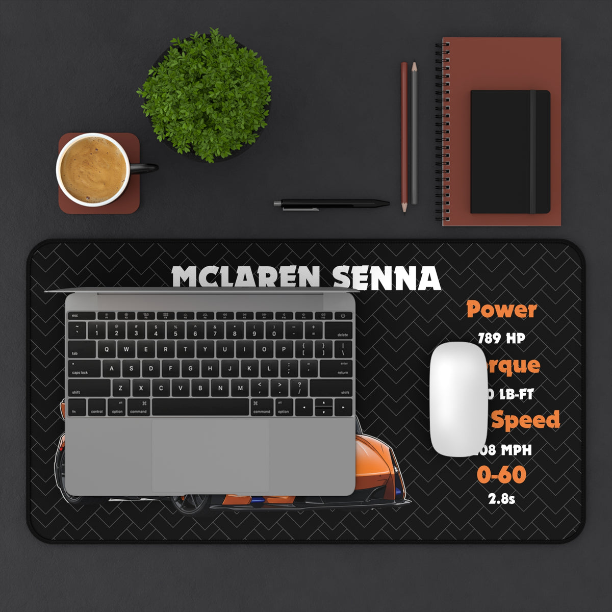 Senna Desk Mat | Racing Mouse Pad for Car Enthusiasts