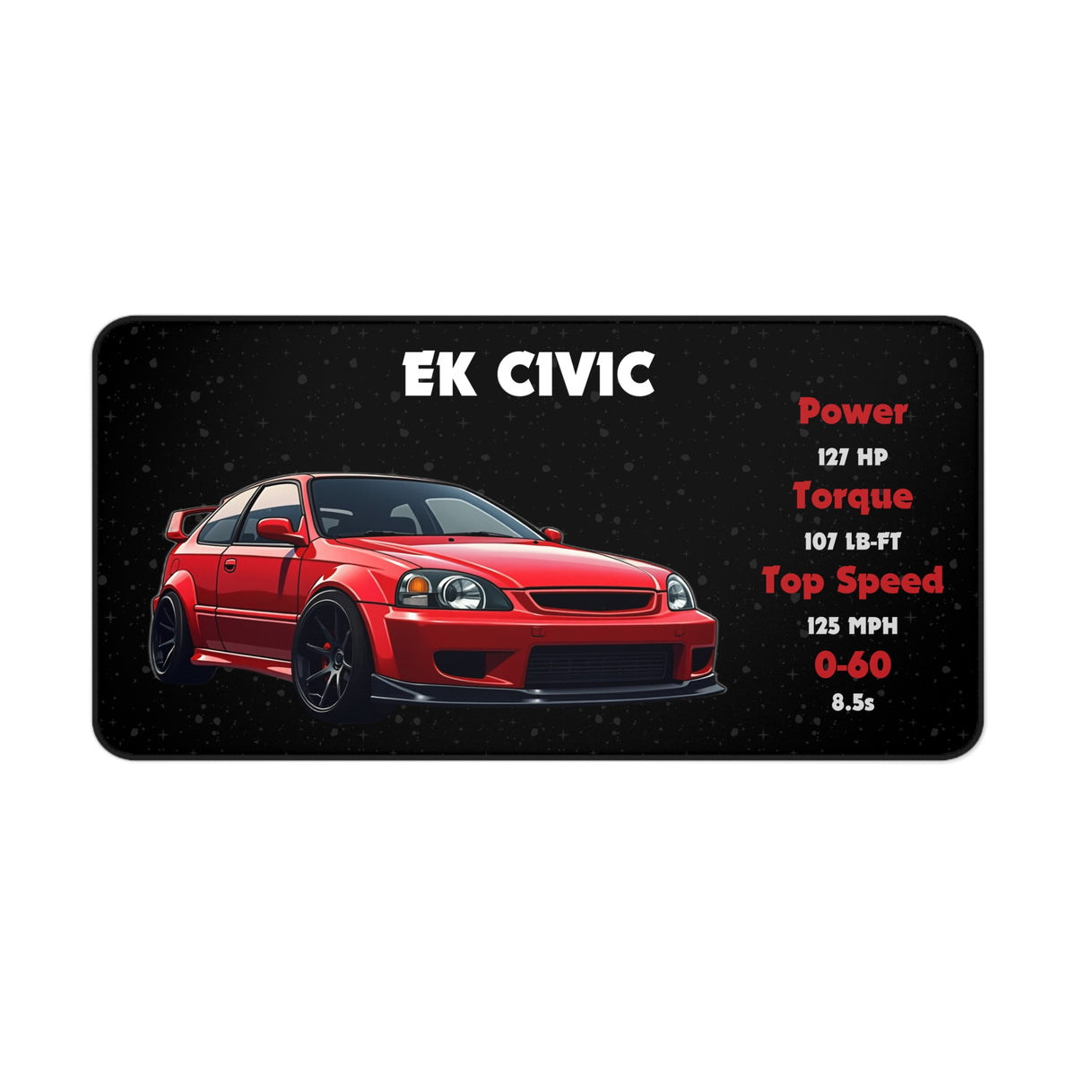 EK Civic Desk Mat | Racing Mouse Pad for Car Enthusiasts