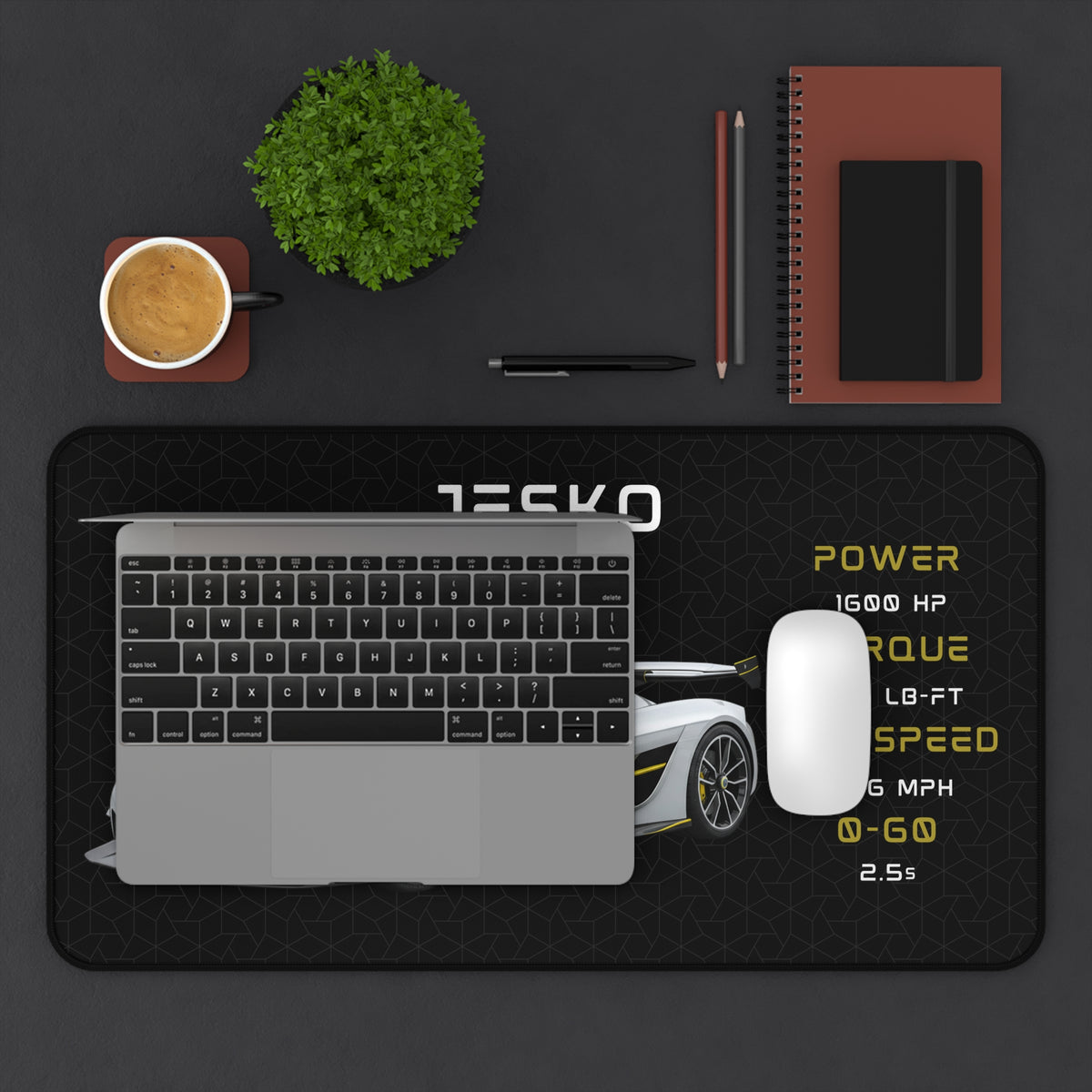 Koenigsegg Mouse Pad | Car Lover Mouse Pad | Supercar Gamer Desk Mat