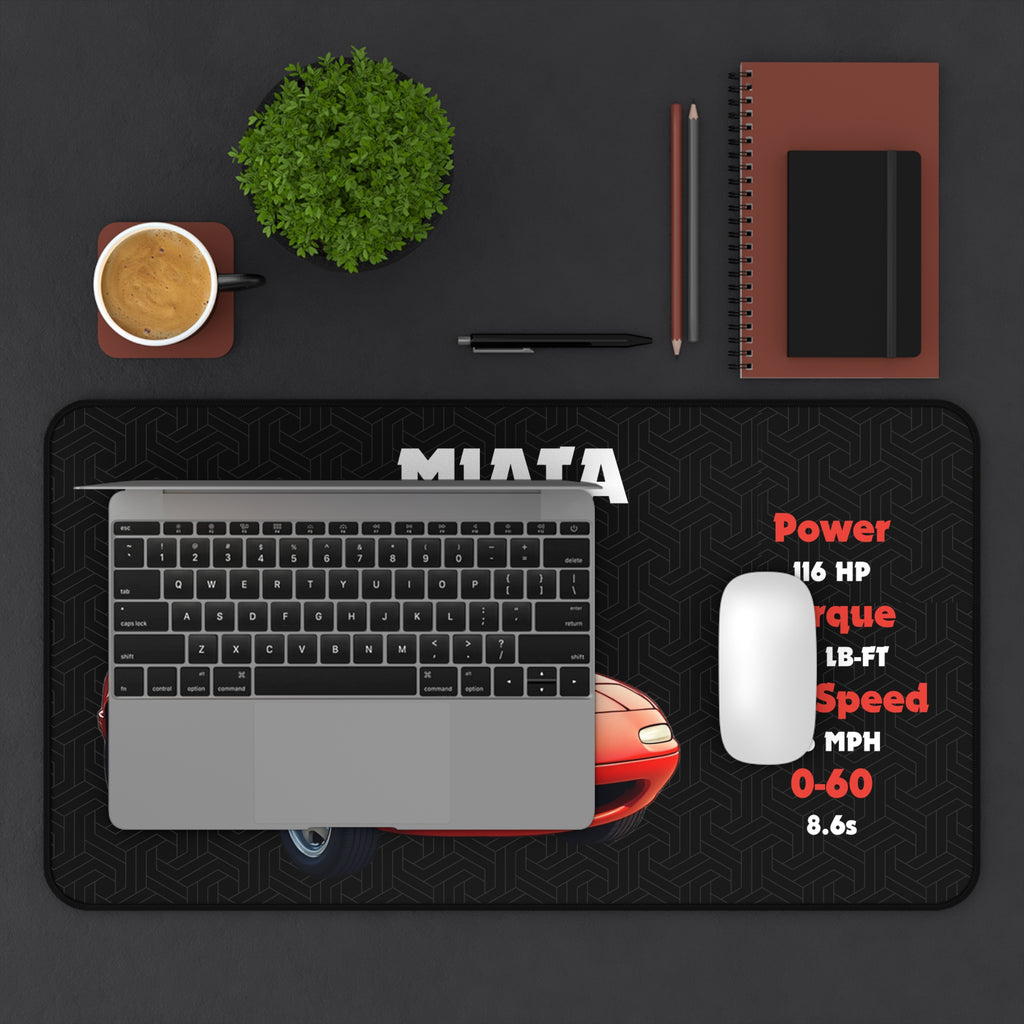 Miata Desk Mat | Car Enthusiasts Gift | Gaming Mouse Pad, Desk Accessory | Car Lover Decor