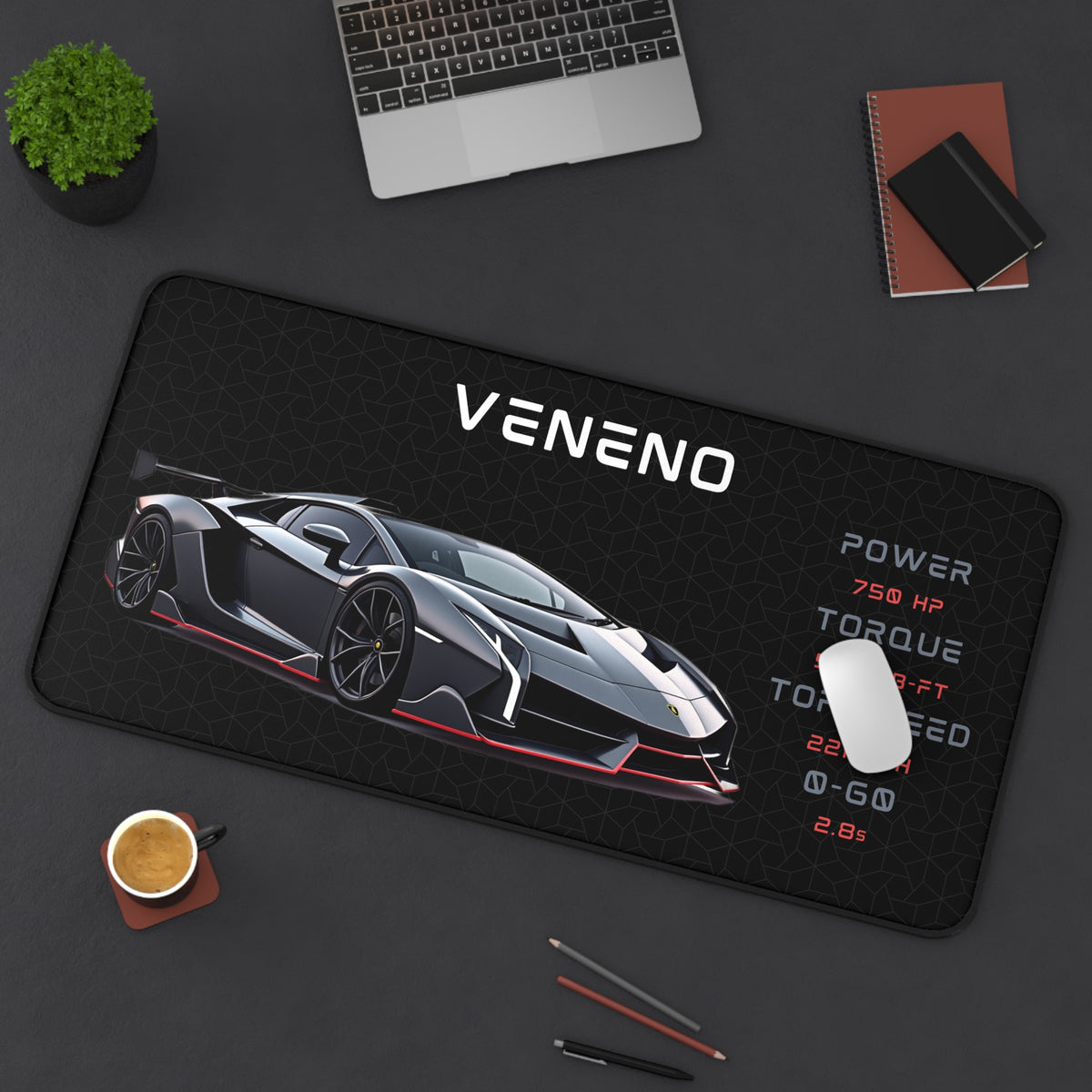 Veneno Mouse Pad | Car Lover Mouse Pad | Gamer Desk Mat