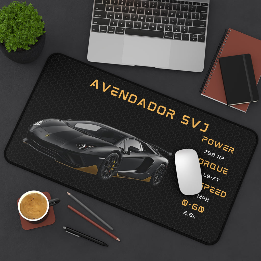 Aventador SVJ Desk Mat | Racing Supercar Mousepad