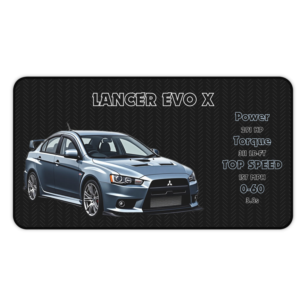 Lancer Evolution X Desk Mat | Gaming Mouse Pad for Car Enthusiasts