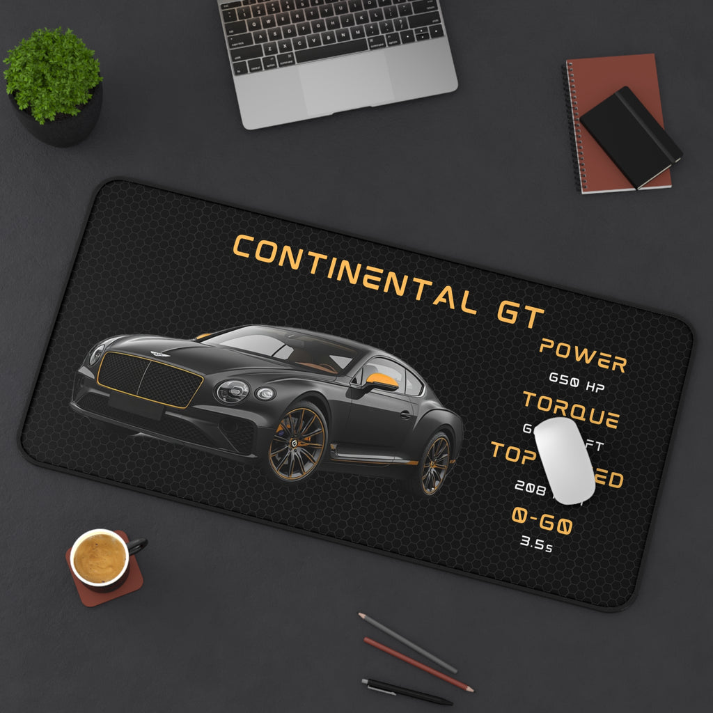 Continental GT Desk Mat | Racing Car Illustration, Gaming Mouse Pad