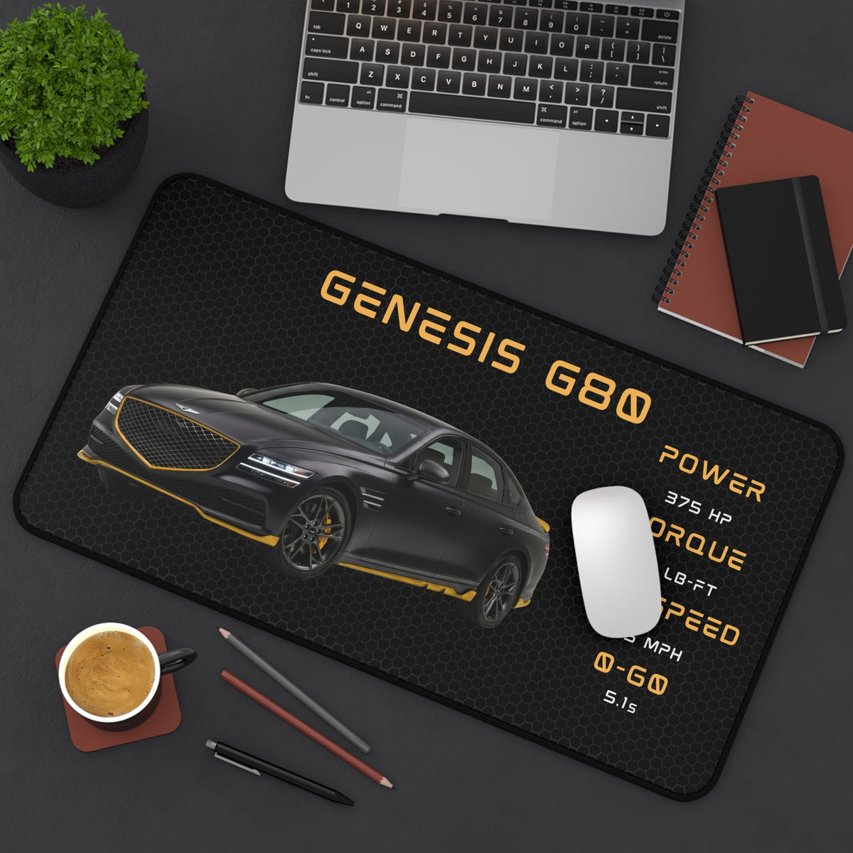 Genesis G80 Car Desk Mat | Decoration Mat | Mouse Pad