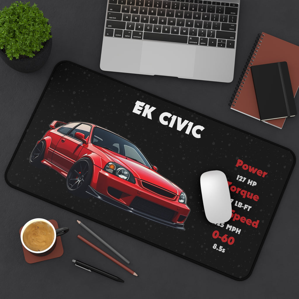 EK Civic Desk Mat | Racing Mouse Pad for Car Enthusiasts
