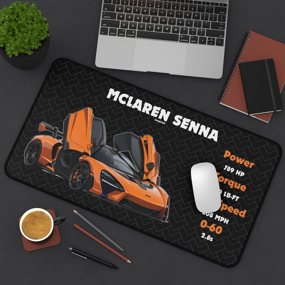 Senna Desk Mat | Racing Mouse Pad for Car Enthusiasts