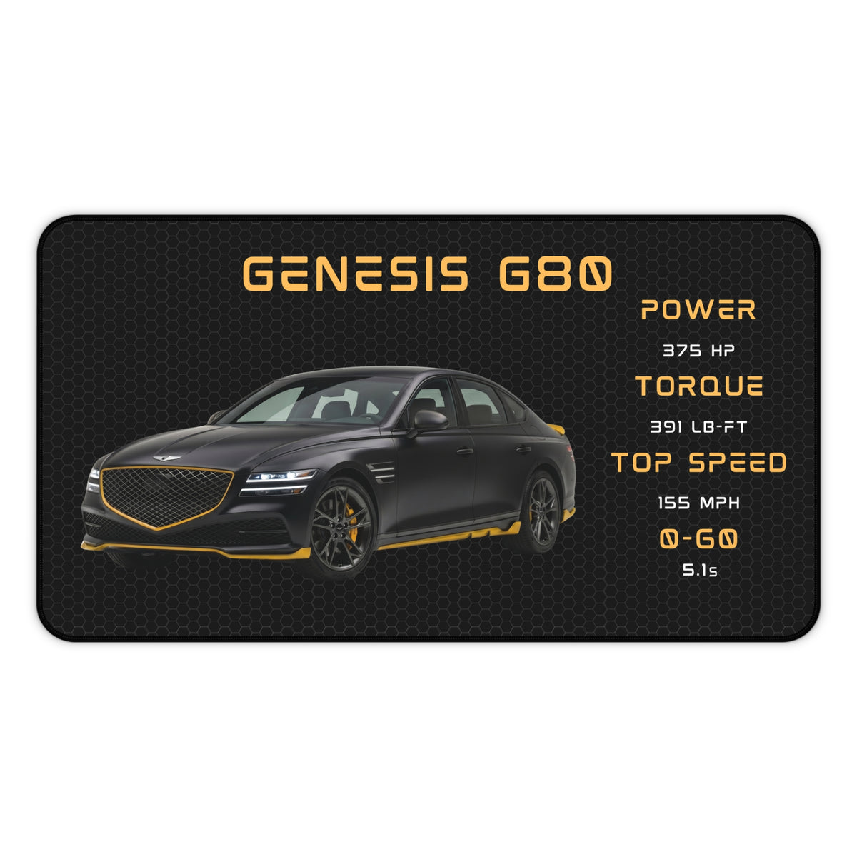 Genesis G80 Car Desk Mat | Decoration Mat | Mouse Pad