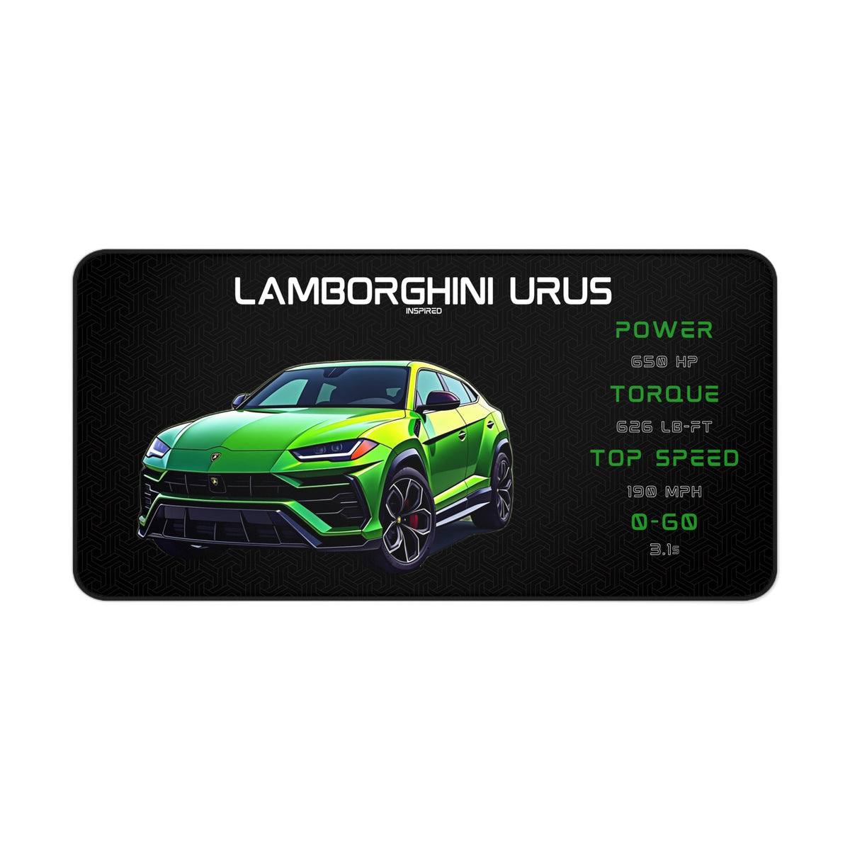 Urus Desk Mat | Car Enthusiasts Gift | Gaming Mouse Pad, Desk Accessory | Car Lover Decor