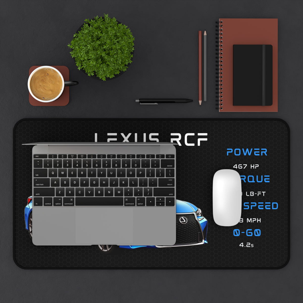 RCF Mouse Pad| Car Gaming Mat for Car Enthusiasts
