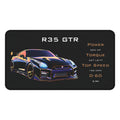 GTR R35 Desk Mat | Car Enthusiast Mouse Pad | Gamer Mouse Pad