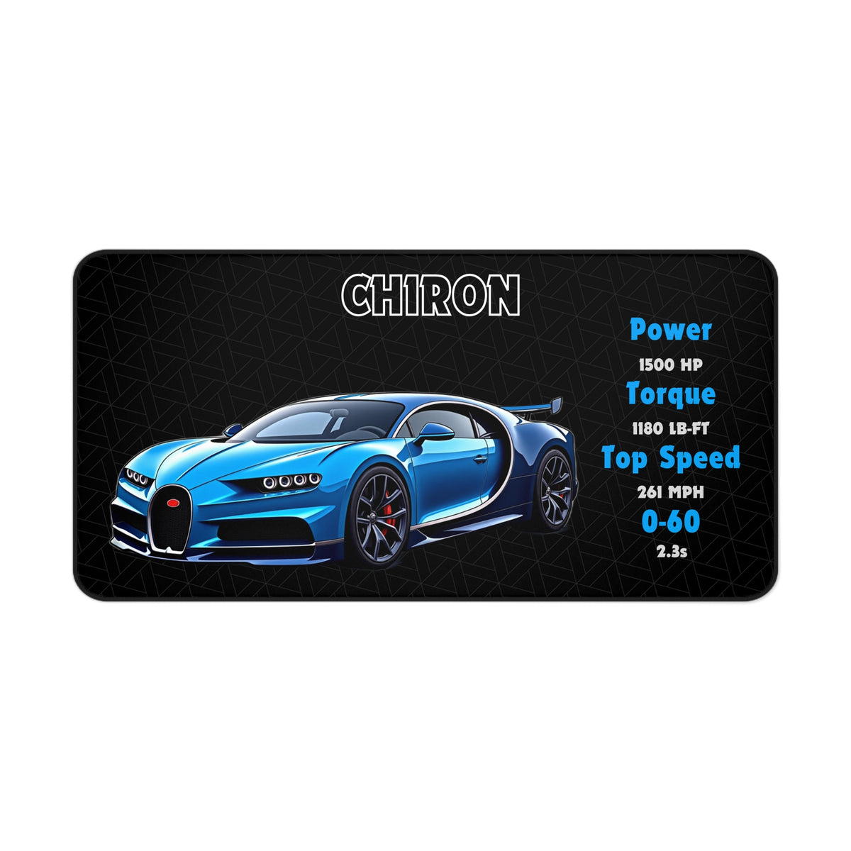 Chiron Desk Mat | Car Enthusiasts Gift | Gaming Mouse Pad, Desk Accessory | Car Lover Decor