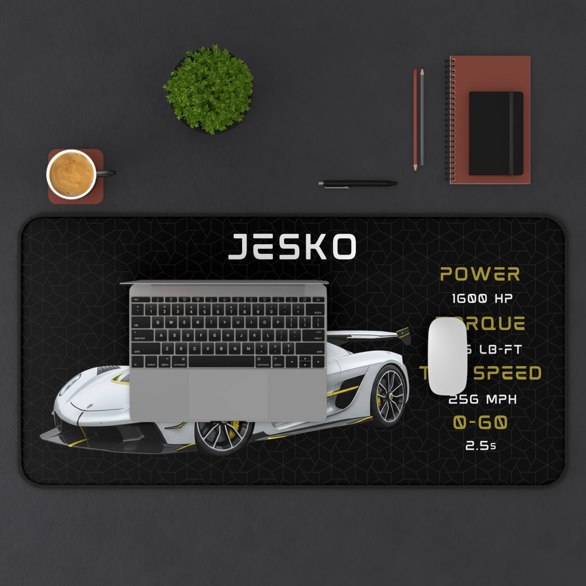 Koenigsegg Mouse Pad | Car Lover Mouse Pad | Supercar Gamer Desk Mat