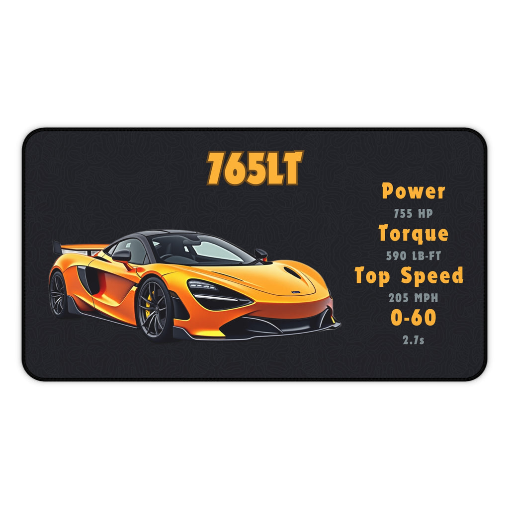 765LT Desk Mat | Car Mouse Pad for Car Enthusiasts | Gaming Desk Mat