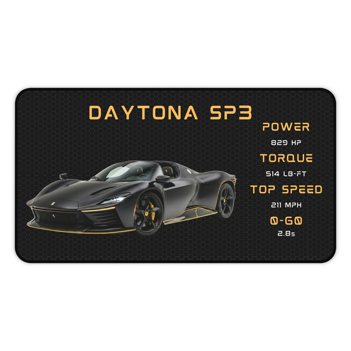 Ferrari Daytona SP3 Desk Mat | Racing Car Mouse Pad, Automotive Desk Mat