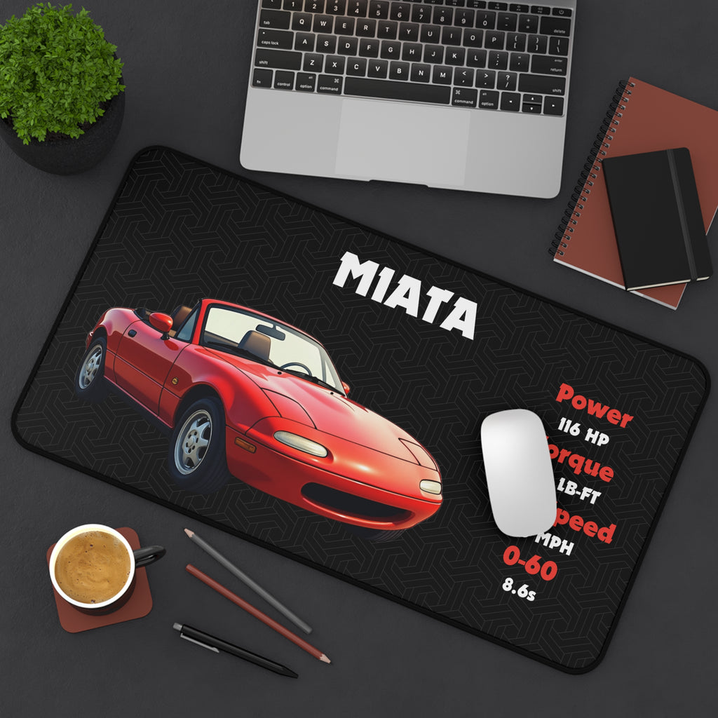 Miata Desk Mat | Car Enthusiasts Gift | Gaming Mouse Pad, Desk Accessory | Car Lover Decor