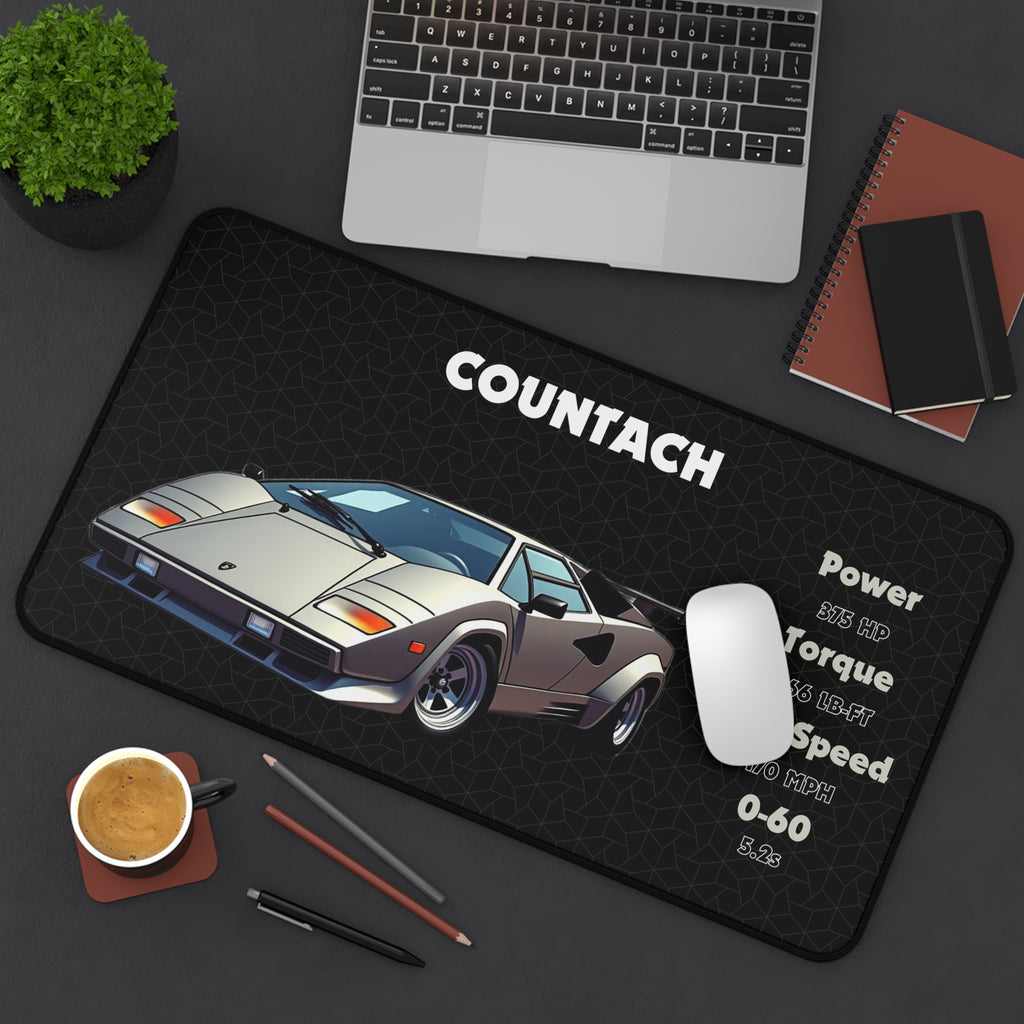 Countach Mouse Pad | Car Lover Mouse Pad | Supercar Gamer Desk Mat