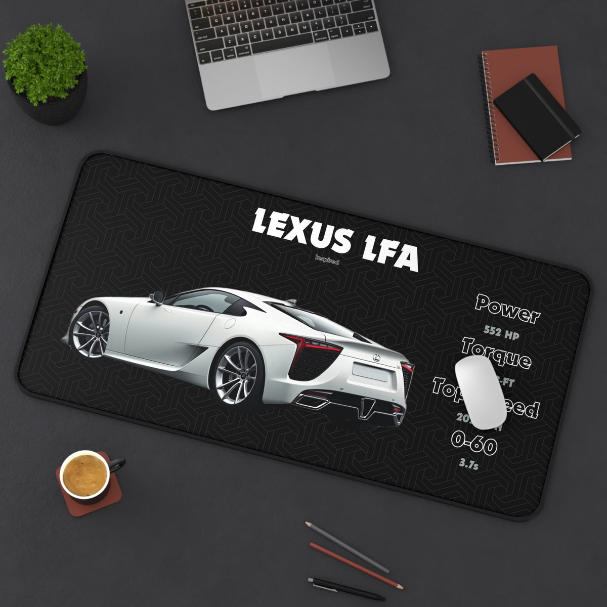 LFA Car Mousepad | Gaming Desk Mat, Gaming and Office Accessory
