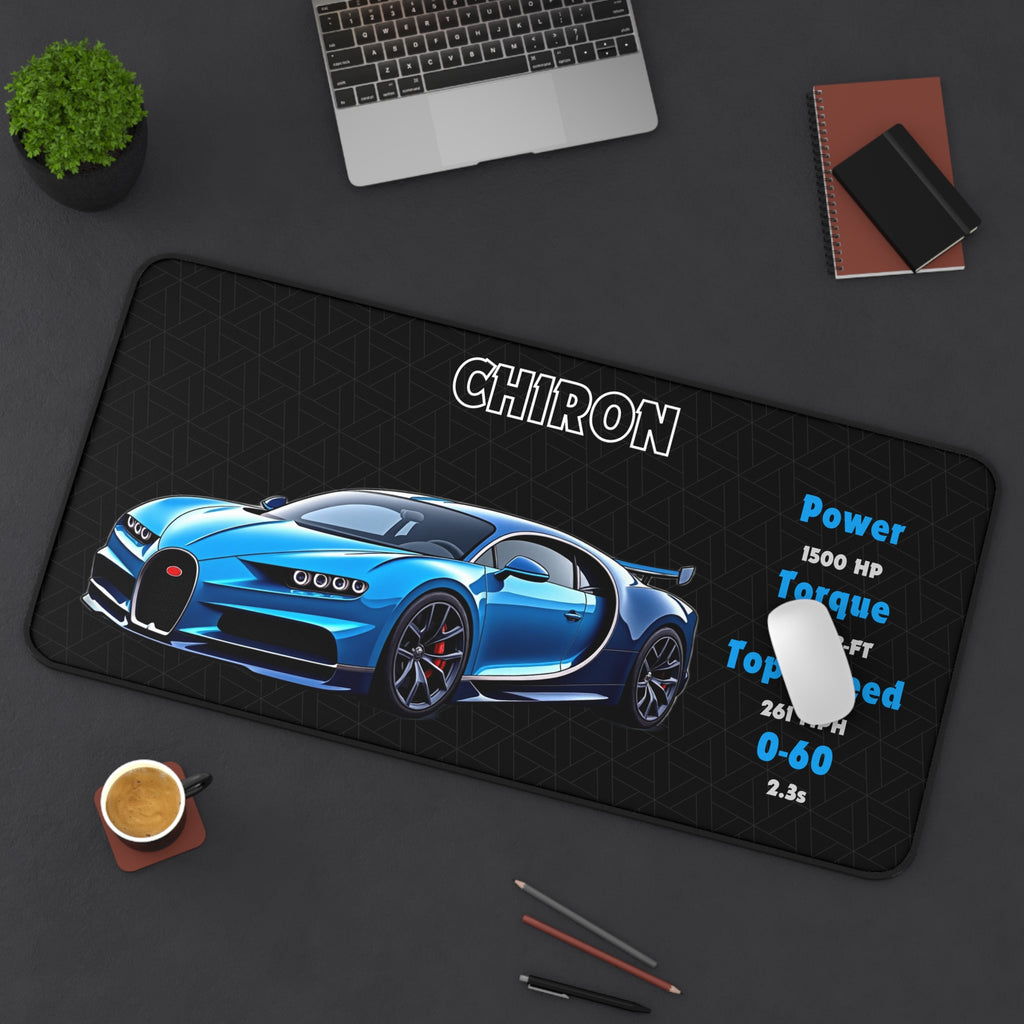 Chiron Desk Mat | Car Enthusiasts Gift | Gaming Mouse Pad, Desk Accessory | Car Lover Decor