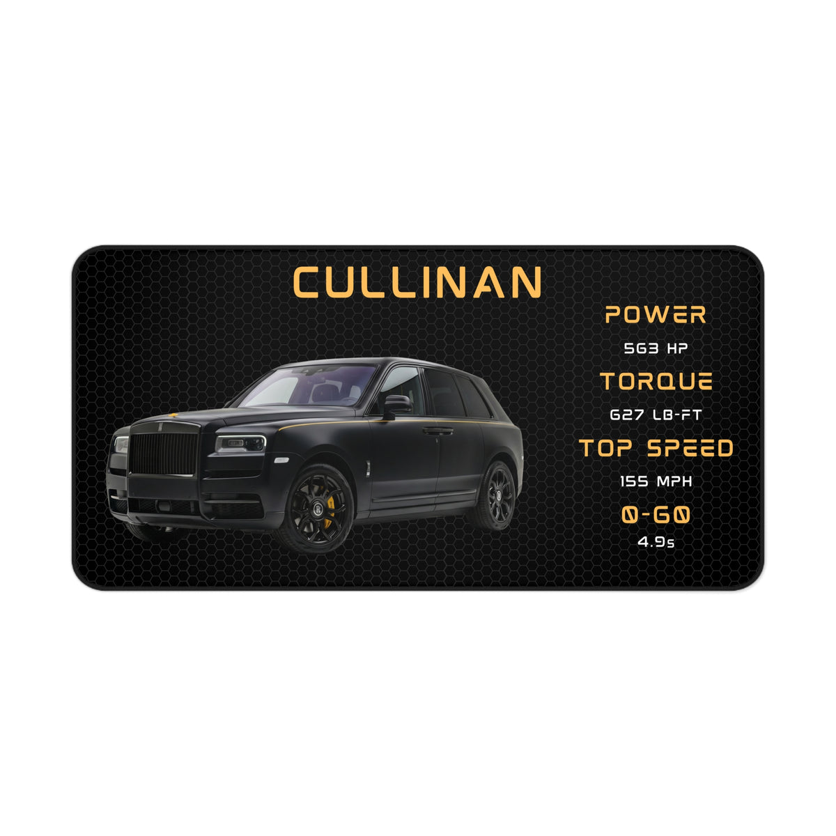 Rolls Royce Cullinan Desk Mat | Luxury Car Mouse Pad, Automotive Desk Accessory