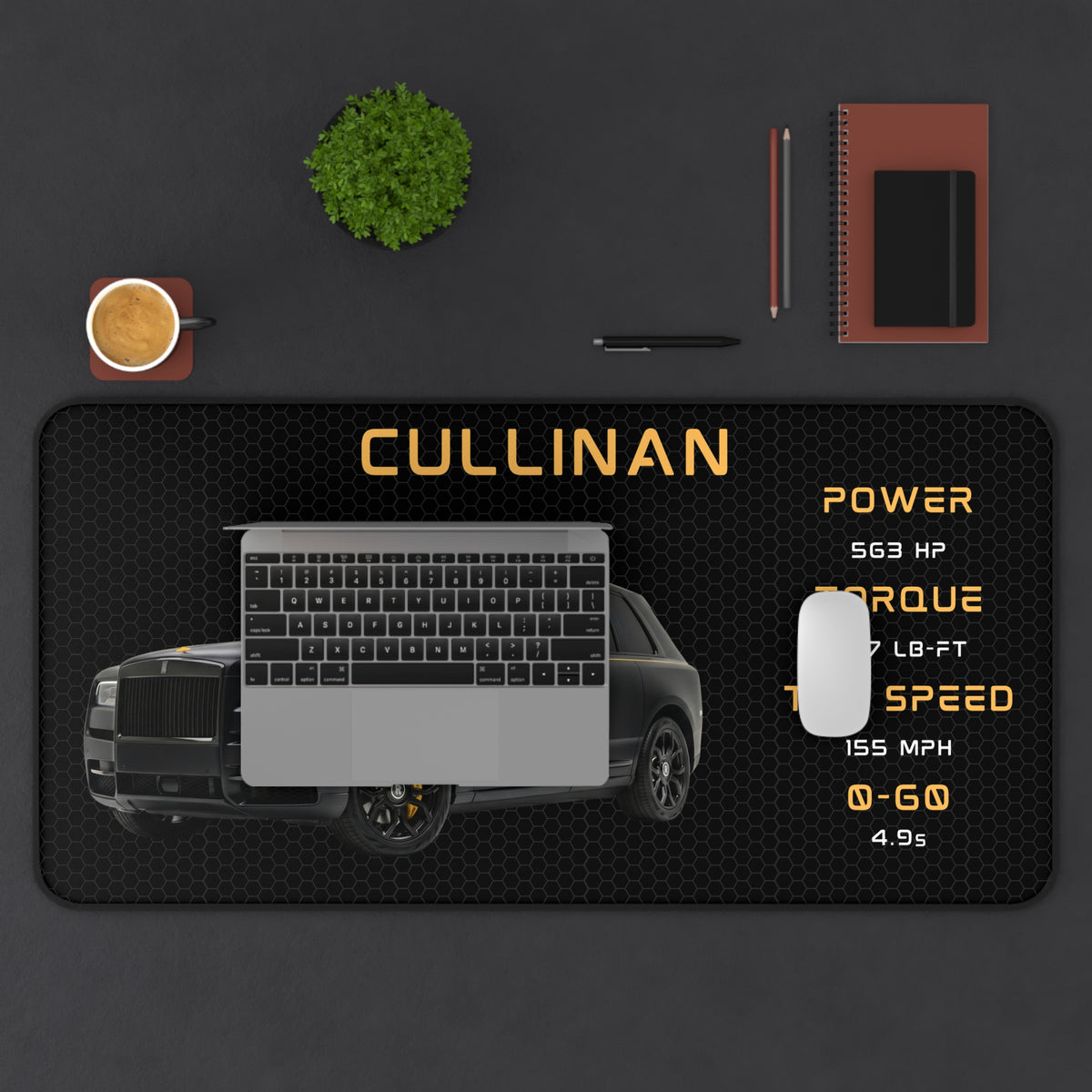 Rolls Royce Cullinan Desk Mat | Luxury Car Mouse Pad, Automotive Desk Accessory