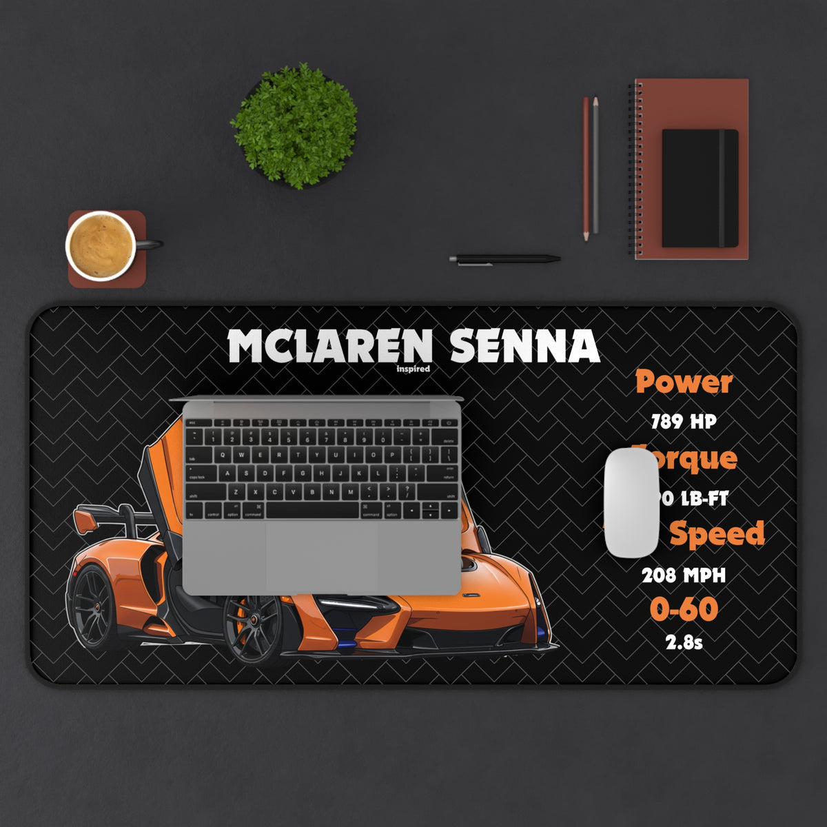Senna Desk Mat | Racing Mouse Pad for Car Enthusiasts