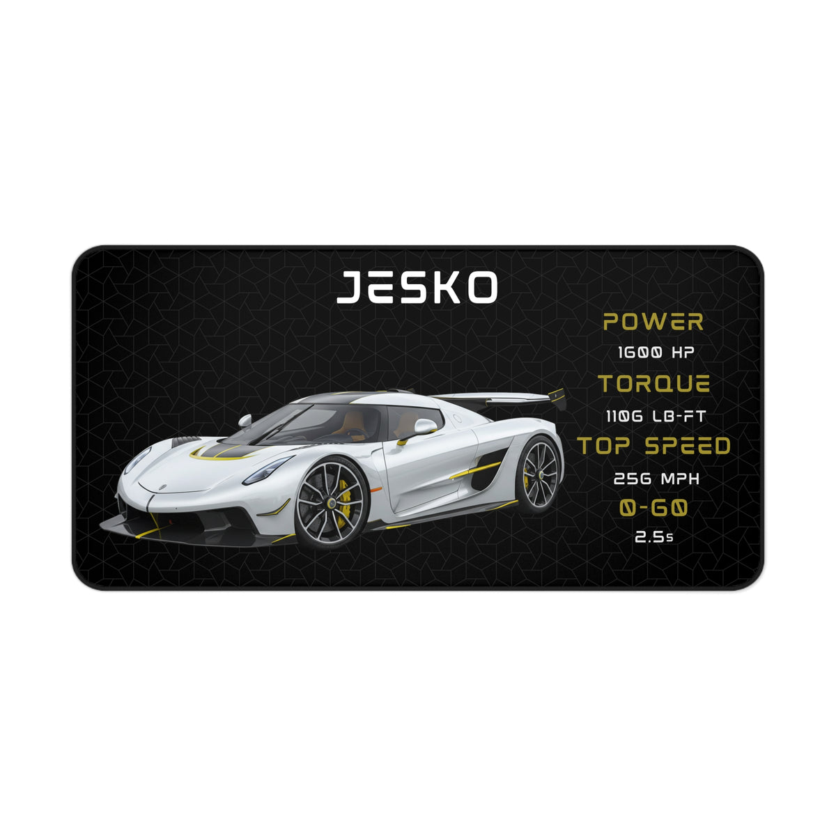 Koenigsegg Mouse Pad | Car Lover Mouse Pad | Supercar Gamer Desk Mat