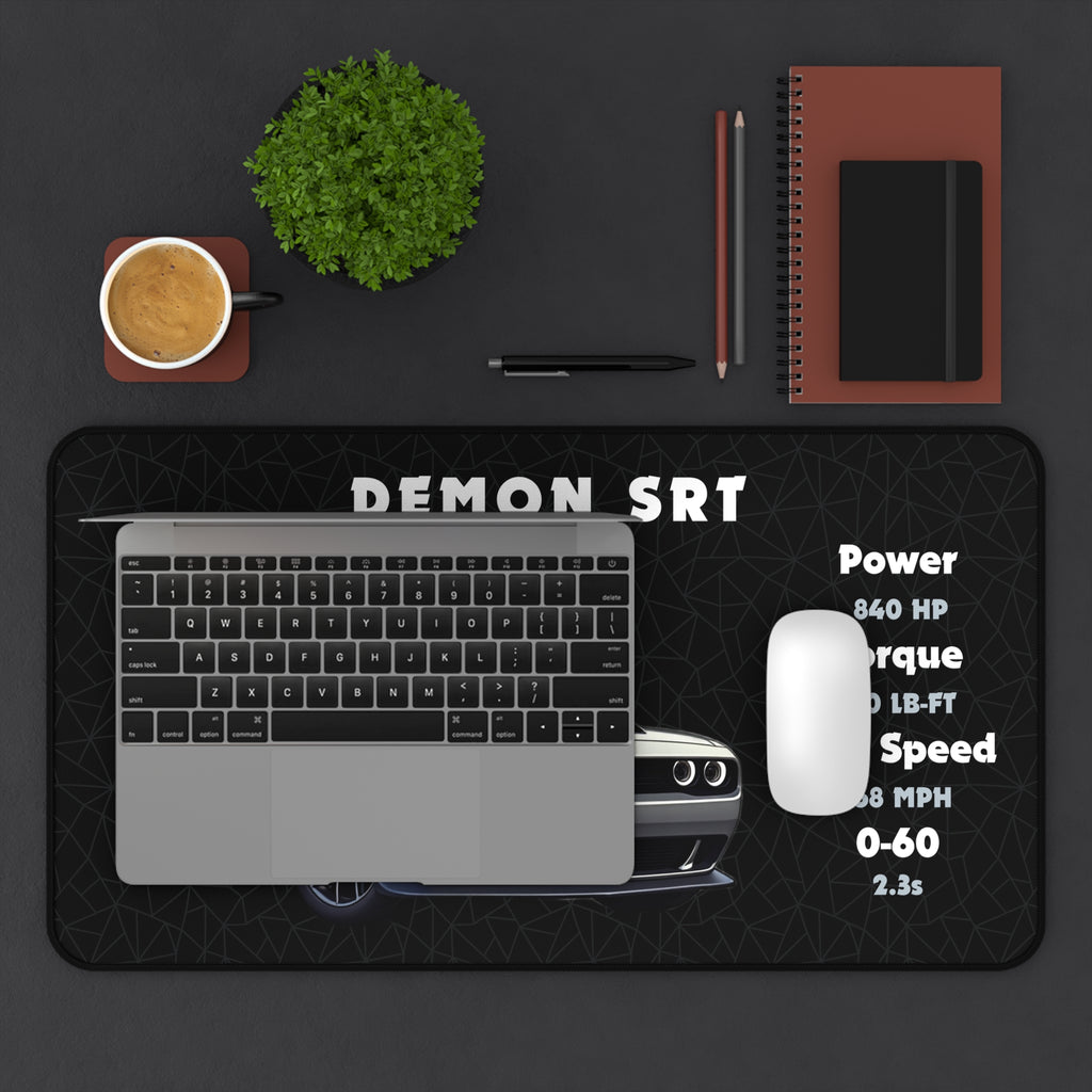 Demon SRT | Desk Accessories, Mouse Pad, Desk Organizer | Gift for Car Enthusiasts and Gamers