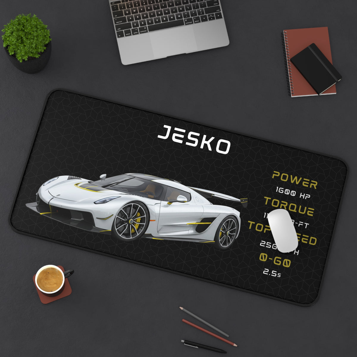 Koenigsegg Mouse Pad | Car Lover Mouse Pad | Supercar Gamer Desk Mat