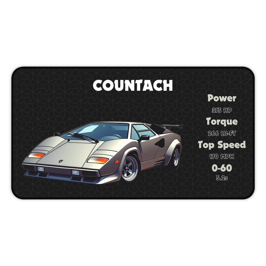 Countach Mouse Pad | Car Lover Mouse Pad | Supercar Gamer Desk Mat