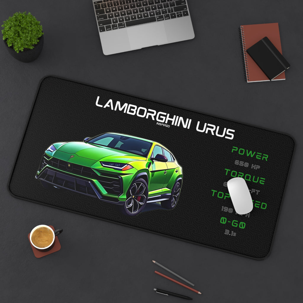 Urus Desk Mat | Car Enthusiasts Gift | Gaming Mouse Pad, Desk Accessory | Car Lover Decor